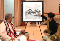 dipr presents a rare historical photograph to the governor